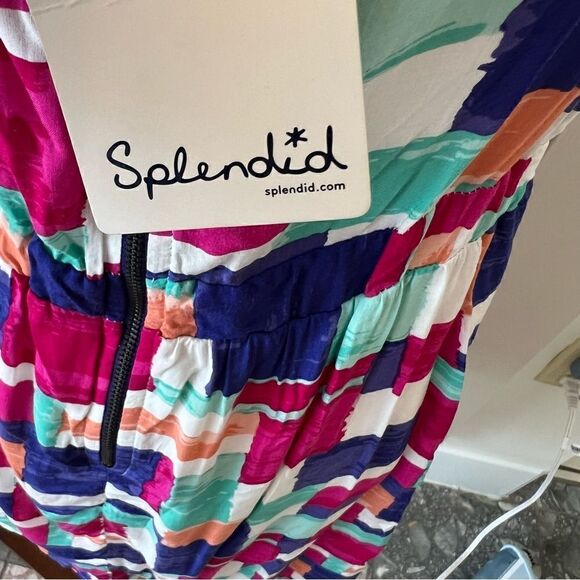 Splendid NWT Colorful Abstract Geometric Print Sundress Medium - Picture 5 of 8
